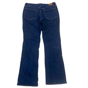 Lands’ End Women’s Mid Rise Bootcut Jeans Size 14 Dark Wash 31” Inseam